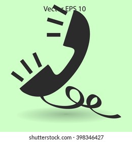 Handset, conversation vector illustration