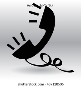 Handset, conversation vector illustration