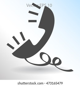 Handset, conversation vector illustration