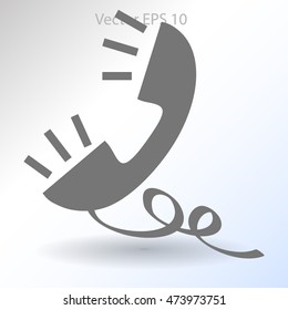 Handset, conversation vector illustration