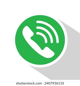 icono de auriculares, llamada, flecha, teléfono o teléfono, ilustración vectorial 
