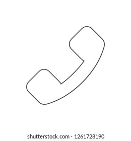handset icon. Element of web for mobile concept and web apps icon. Thin line icon for website design and development, app development