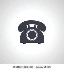 handset icon. old style phone icon