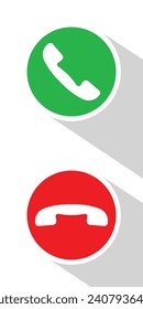 handset icon, phone or telephone, vector illustration 