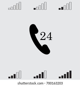 Handset icon, support vector illustration