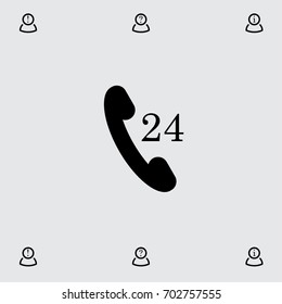 Handset icon, support vector illustration