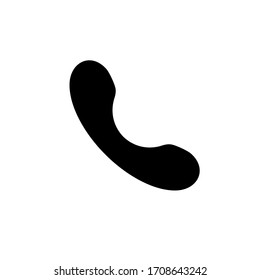 Handset icon symbol simple design