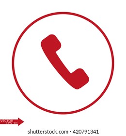 handset. icon telephone