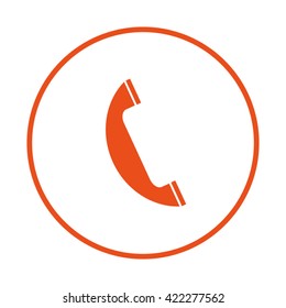 handset. icon telephone