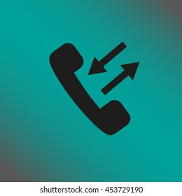 handset. icon telephone