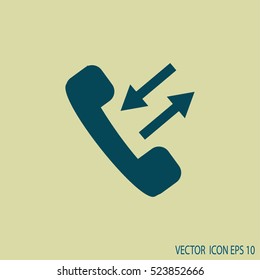 handset. icon telephone