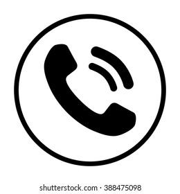 Handset Icon Template Design Stock Vector (Royalty Free) 388475098 ...