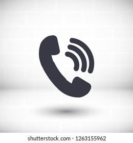 handset icon vector 10 eps