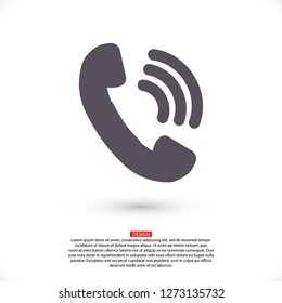 handset icon vector 10 eps