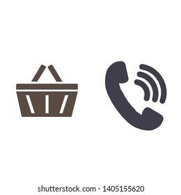 handset icon vector 10 eps . Lorem Ipsum Flat Design 