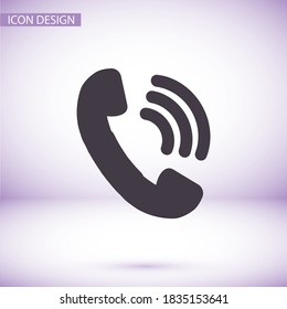 handset icon vector 10 eps . Lorem Ipsum Flat Design 