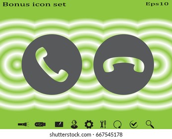 Handset, icon, vector illustration of Eps10