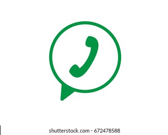 Handset, icon, vector illustration of Eps10