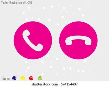 Handset, icon, vector illustration of Eps10