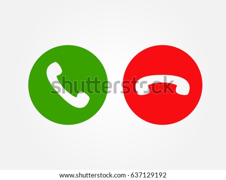 Handset, icon, vector illustration of Eps10