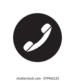 handset  icon, vector illustration. Flat design style