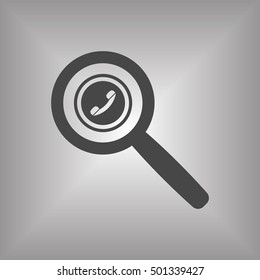Handset  icon,vector. Flat design.