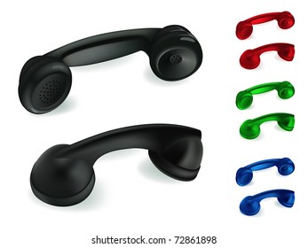 Handset isolated on white