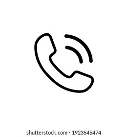 Handset line icon symbol simple design