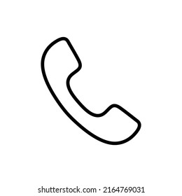 Handset line icon symbol simple design