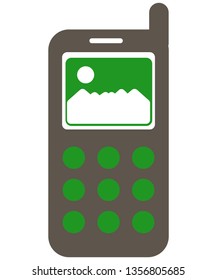 Handset mobile icon