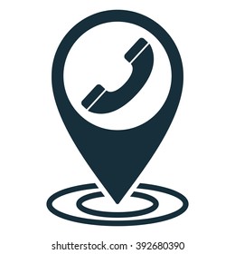 handset pin location icon