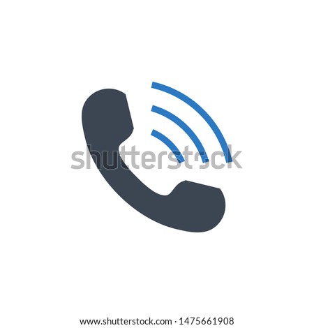 Handset related vector glyph icon. Isolated on white background. Vector illustration.