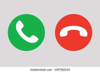 handset telephone talk call icons, receiver telephone conversation, end of conversation button vector isolated, contact us icon flat isolated, call phone icon sign 