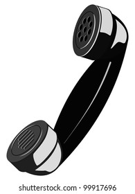 Handset. Vector