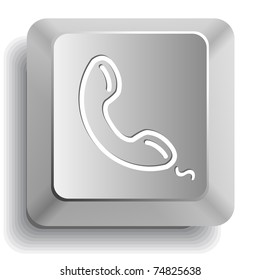 Handset. Vector computer key.
