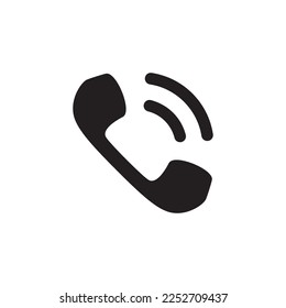 Handset vector icon. Phone handset flat sign design. Handset sybmol pictogram