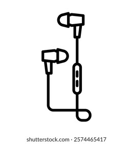 Handsfree Vector Line Icon Design