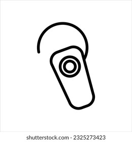 Handsfree wireless headset vector icon