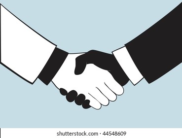 Handshake Black White Stock Illustrations, Images & Vectors | Shutterstock