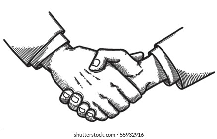 How To Draw A Handshake Easy