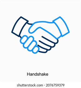 Konzept des Handshake- oder Agreement-Symbols