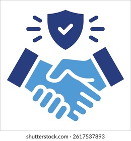 Handshake Agreement Icon Element For Design
