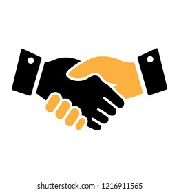 Handshake ,agreement icon vector logo trendy