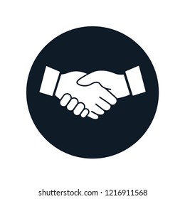 Handshake ,agreement icon vector logo trendy