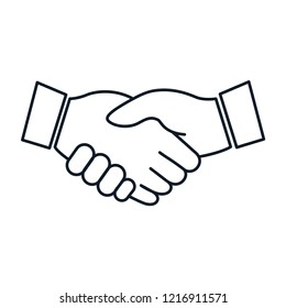 Handshake ,agreement icon vector logo trendy