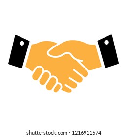 Handshake ,agreement icon vector logo trendy