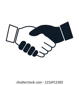 Handshake ,agreement icon vector logo trendy