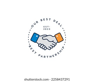 Handshake or best deal icon sign symbol vector