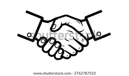 Handshake between two people agreeing
