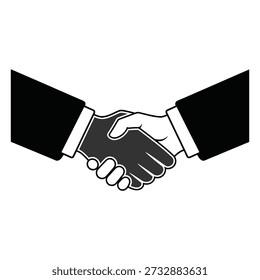 Handshake between two people in business attire representing partnership and agreement